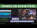 Studio one show page episode 1 song sections  playback modes