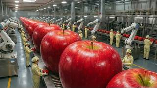 Inside a Modern Apple Juice Factory 😱 | How Fresh Apple Juice Is Made (Full Process)