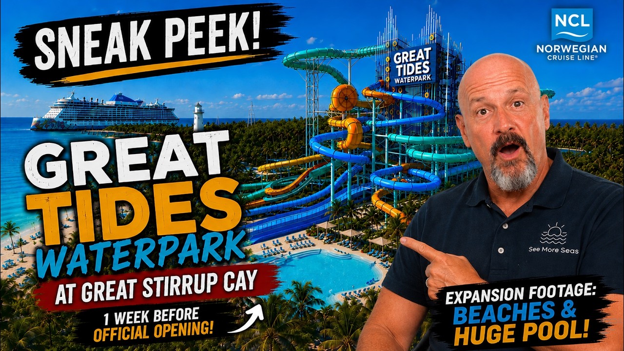 I Got Into NCL’s NEW Waterpark BEFORE It Opened! | Sneak Peak + Great Stirrup Cay 2026 #ncl #cruise