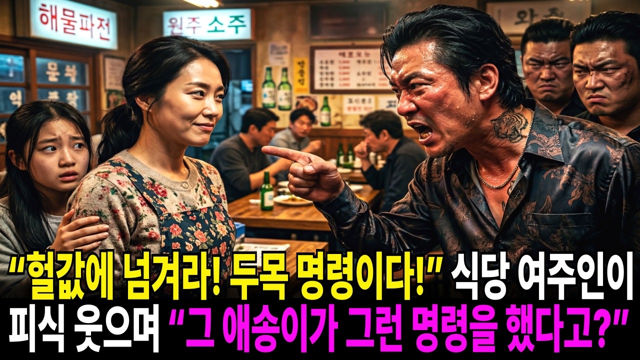 “헐값에 넘겨라! 두목 명령이다!” 식당 여주인이 피식 웃으며 “그 애송이가 그런 명령을 했다고?”...