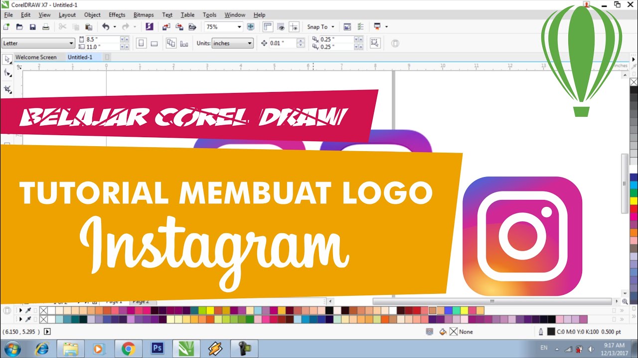 Belajar Desain Logo Tutorial Membuat Logo Instagram Belajar Desain Logo Tutorial Membuat Logo Instagram