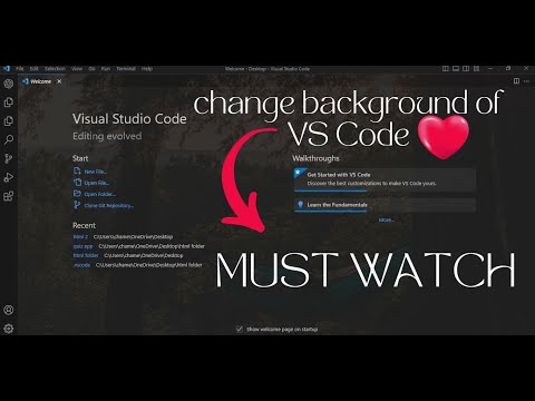 how to change background image in visual studio code - code crfater