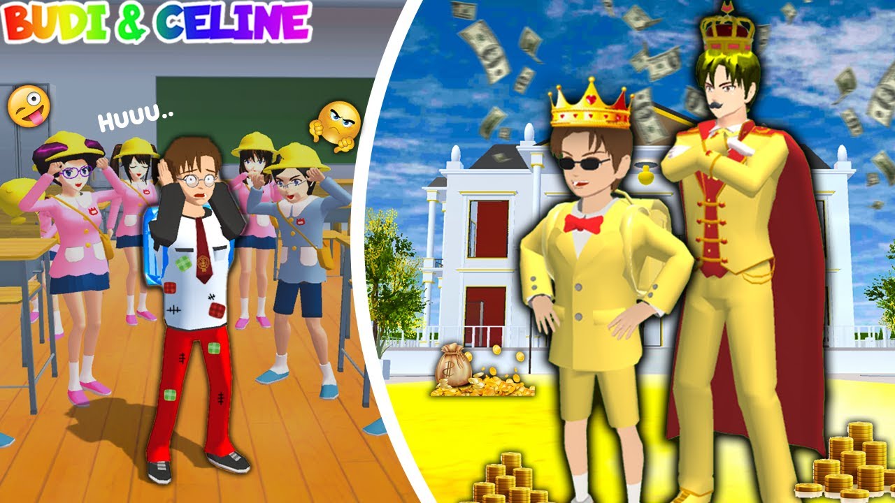 Yuta Dibully Teman Sekolah Karena Miskin Culun 😱 Ternyata Yuta Anak Raja Emas | Sakura School