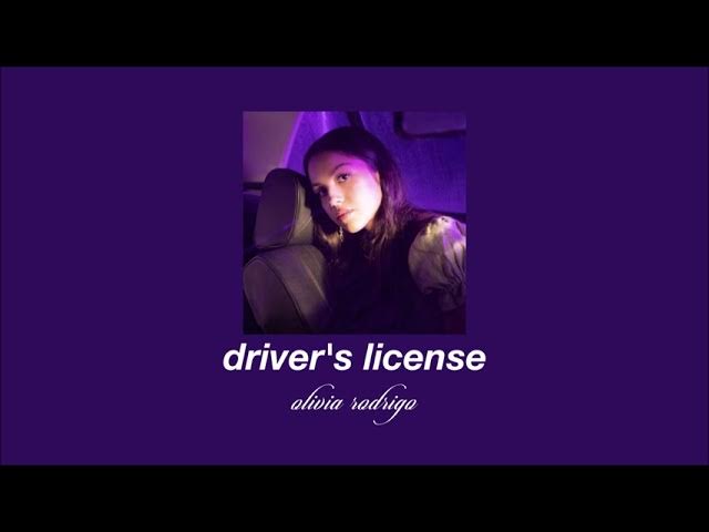 olivia rodrigo - driver's license (slowed & reverb)