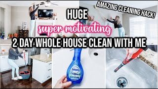 *HUGE* 2 DAY WHOLE HOUSE CLEAN WITH ME 2020 | EXTREME SPEED CLEANING MOTIVATION | CLEANING HACKS