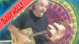 How To Play Peggy Sue, On The 3 String Cigar Box Guitar.