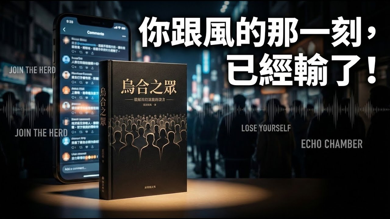 《烏合之眾》深度解讀：群體心理如何讓「我」悄悄消失？從眾如何換走獨立思考，拆解共識的舒適、責任的稀釋與信念替代理性，學會在資訊洪流中守住判斷與尊嚴不被合唱吞沒