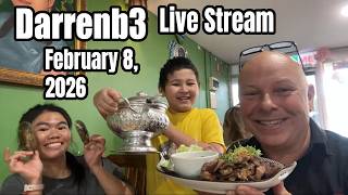 DARRENB3 IS LIVE: TP THAI KITCHEN, Sunday, February 8, 2026
