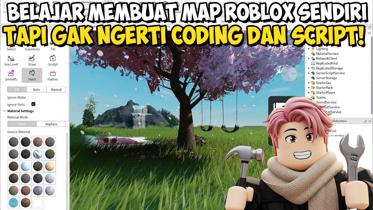 DAY 1 BIKIN MAP ROBLOX SENDIRI DARI NOL TANPA ILMU CODING SCRIPT DI ...