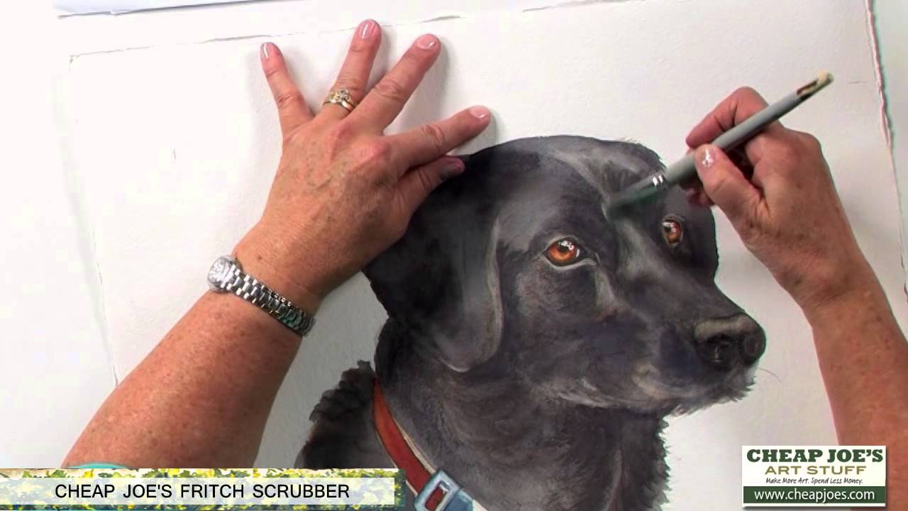 Why I Like The Cheap Joe's Fritch Scrubber Watercolor Artist Nancy Couick YouTube