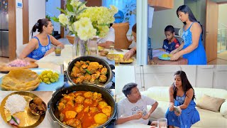 Aaj Bahut Dino Ke Baad Full Family Milkar Lunch me Enjoy Kiya Bengali Style Chicken Curry