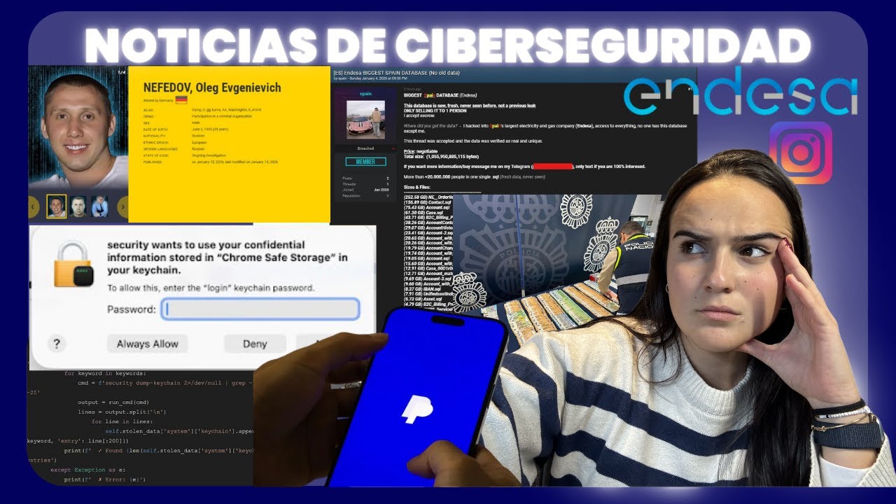 Gran GOLPE a BLACK BASTA y BLACK AXE, la filtración de ENDESA, malware en MACOS | Asperis Security