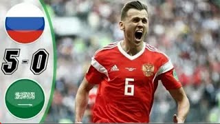 ملخص و اهداف مباراة روسيا و السعودية 5-0 سقوط الخضر _ روسيا 2018