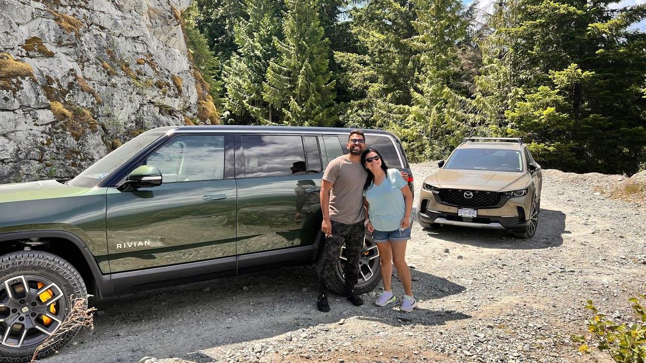 Mamquam River Trail (Rivian R1S and Mazda CX-50) - YouTube