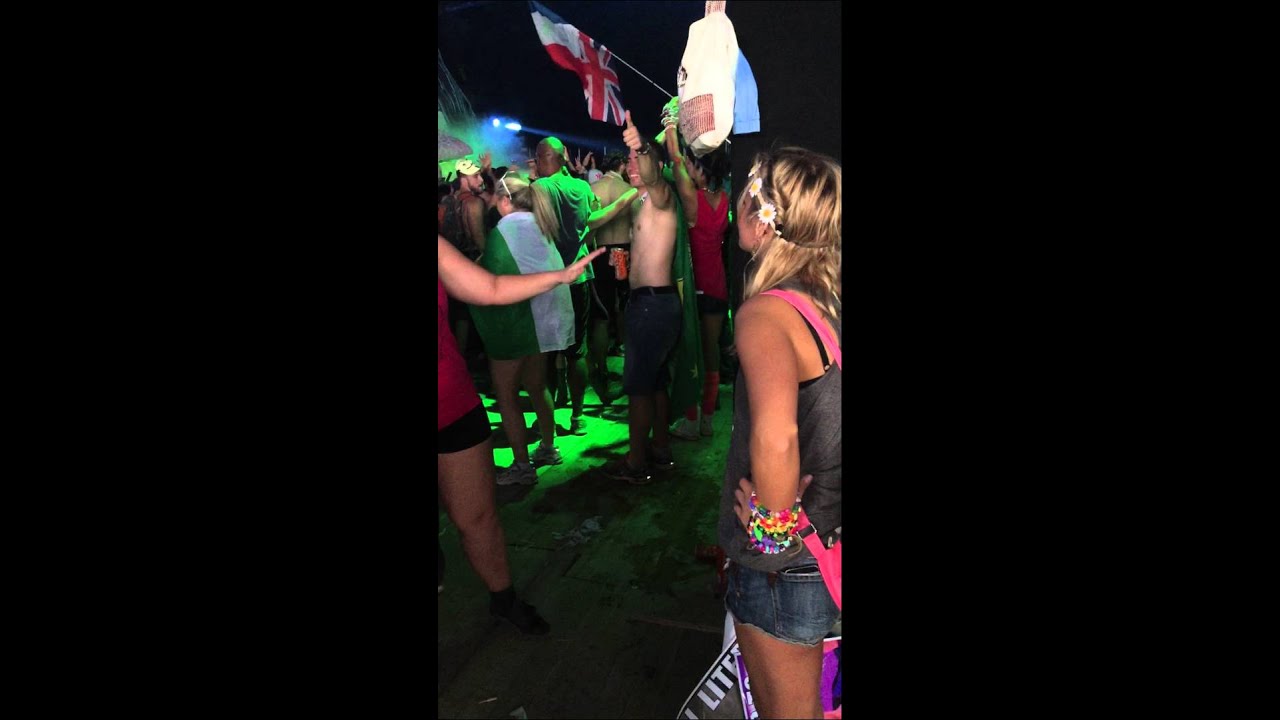 Keelin signing the words to Gareth Emery's "U" to Monica, a beautiful deaf girl at T