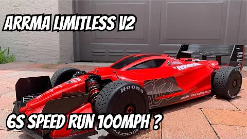 Arrma Limitless V2 6s Speed Run Can it Hit 100MPH on 6s?