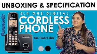Panasonic Cordless Phone Unboxing  | Panasonic KX-TG3711BX Landline Phone.