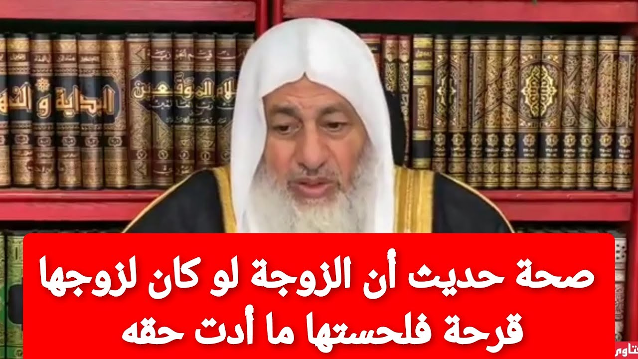 صحة حديث أن الزوجة لو كان لزوجها قرحة فلحستها ما أدت حقه الشيخ مصطفى 