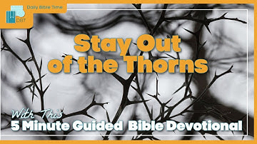 Your Bible Verses for Today ~ Daily Christian Devotionals [ Matthew 13:22 ] Stay Out of the Thorns