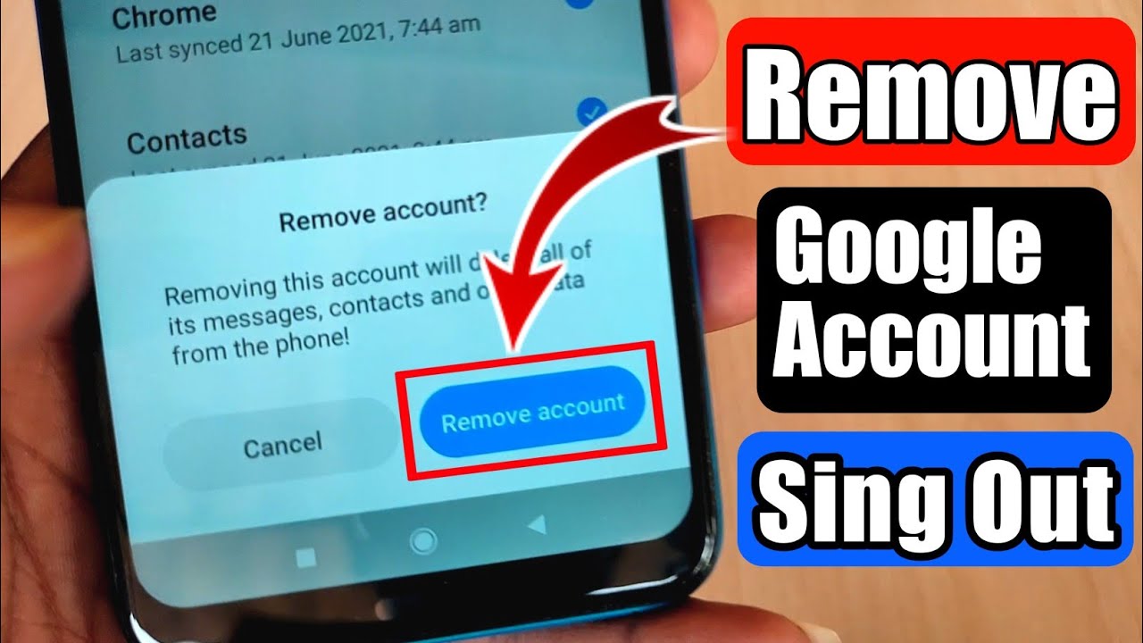 Howto Remove Google Accounts Your Device How to Sing Out Google