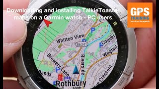 How to download TalkyToaster maps and transfer onto Garmin GPS watch - PC user screenshot 2