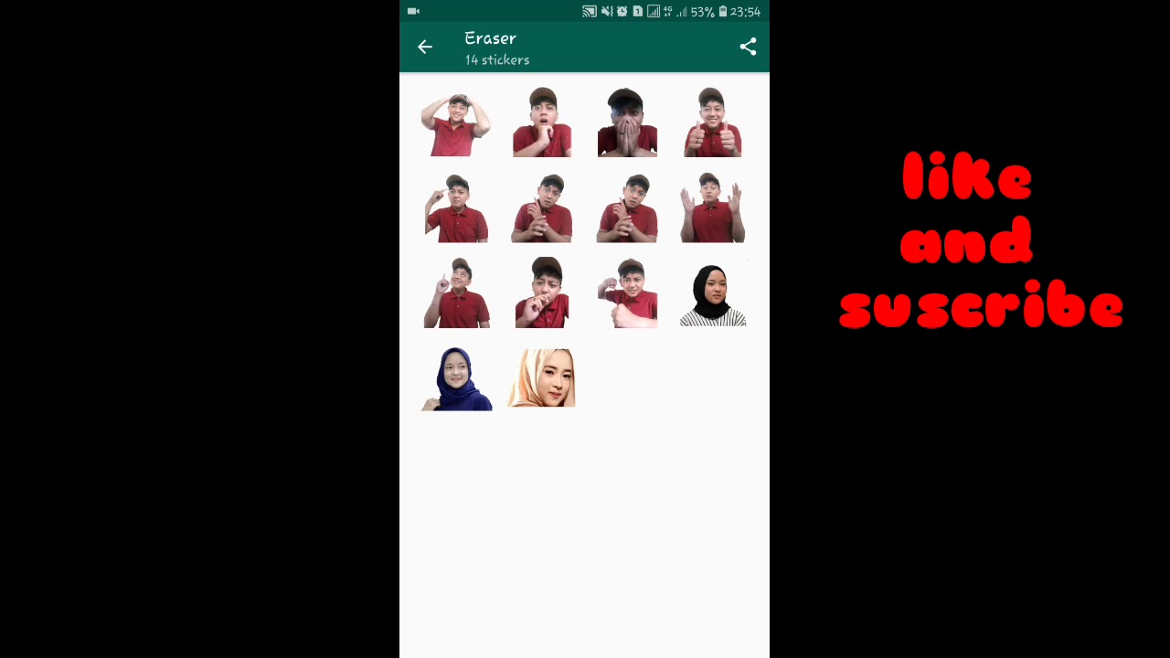 Cara Hapus Stiker Whatsapp Foto Sendiri Youtube