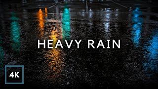 HEAVY RAIN for Sleeping. Block Noise and End Insomnia with Heavy Rain Sounds for Sleeping