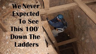 Climbing the main shaft ladders, finding an arrastra, and a live animal in the Golden Dream Mine