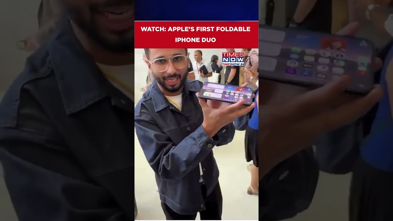 Apple Launches First Foldable iPhone Duo At ₹2,99,900; Book-Style Design Unveiled #shorts