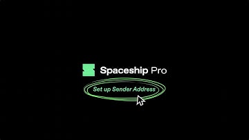 Spaceship Pro Tutorial: How to set up sender address
