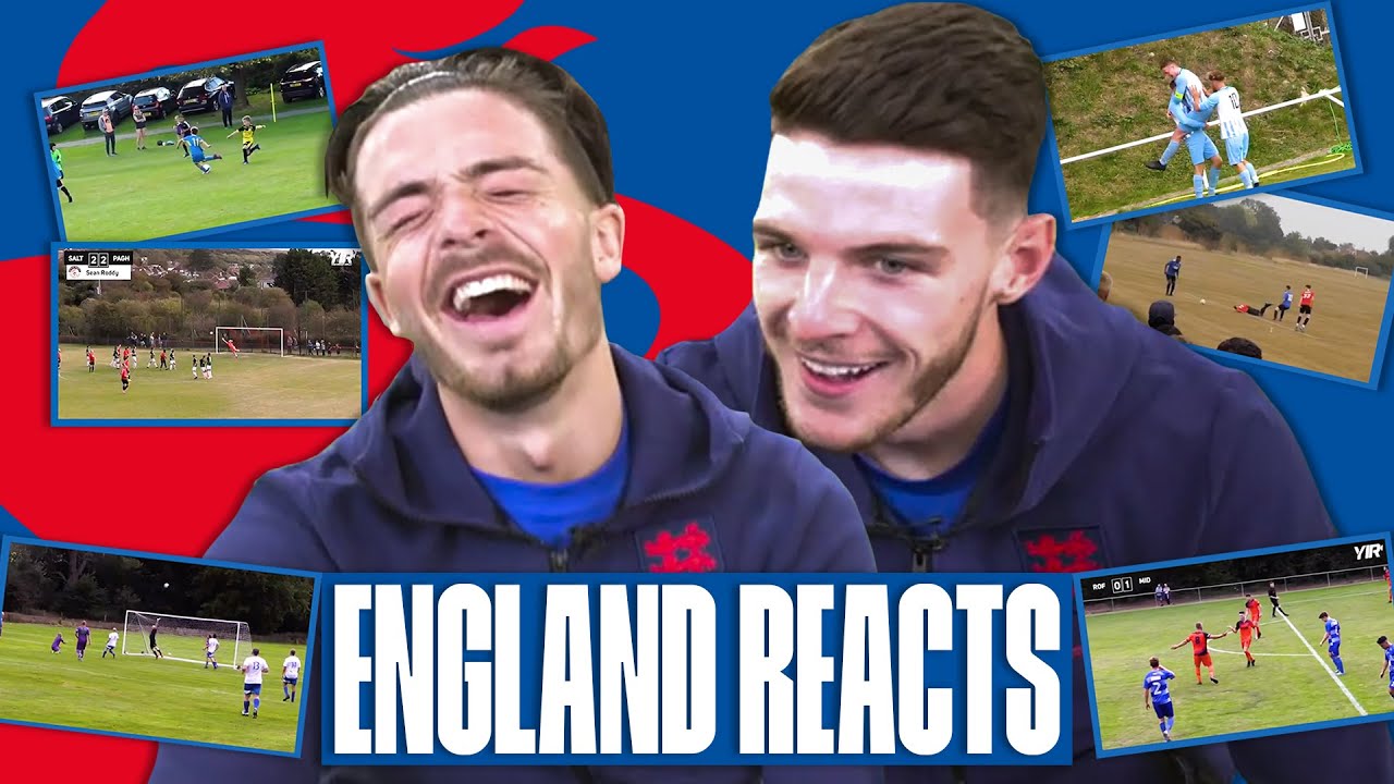 Something Youd See In The Prem  Grealish  Rice React To Grassroots Worldies  England Reacts