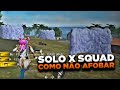 VEJA COMO SEGURAR UM SQUAD SOZINHO E M4TAR TODOS SEM AFOBAR - FREE FIRE