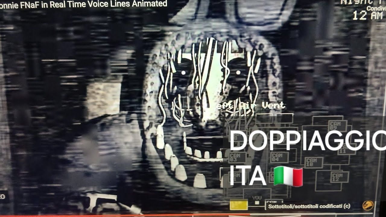 WITHERED BONNIE FNAF IN REAL TIME VOICE LINES DOPPIAGGIO ITA - YouTube