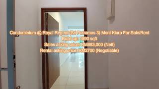 Property For Condominium Royal Regent Sri Putramas 3 Mont Kiara