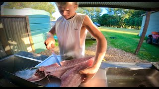 SMOKING Fish For My Family  Catching Kingfish On Topwater First!