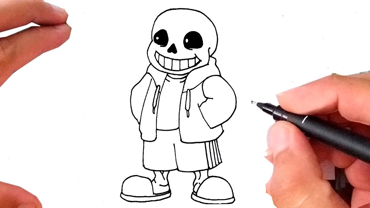 Como Desenhar o SANS  JOGO undertale 