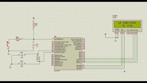 Giao tiếp với LCD qua vi điều khiển pic 16f887. Hiển thị chữ và số