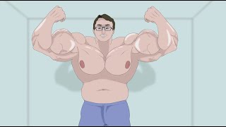 Too Many Bulky Bars - A Muscle Growth Animation short version