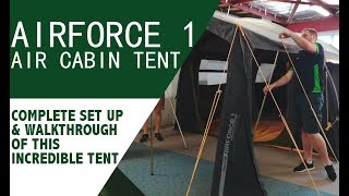 Zempire Airforce 1 Canvas Cabin Air Tent Setup, Features, Specs Review