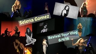 Selena gomez revival tour vlog// floor seats, waved at me, & new
song// makeupbylizzie360