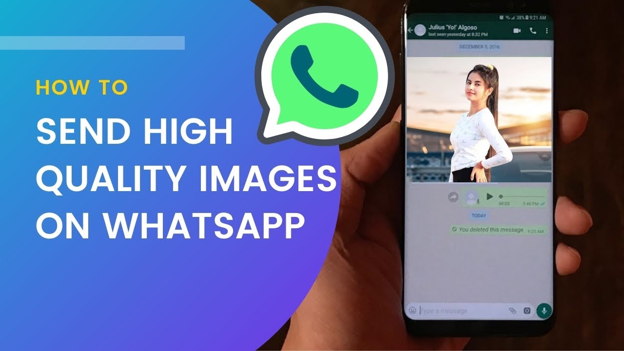 How to Send High Quality Images on Whatsapp | Send Photos Without ...