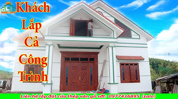 Lắp đặt cửa thép vân gỗ cho gia chủ tại Quảng Ninh chọn cả công trình