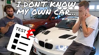 Taking a proficiency test on my E46 coupe. The E46 chassis is more complicated than you would think.