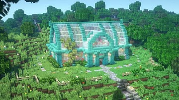 Minecraft | How to build a Greenhouse for all in Game Plants