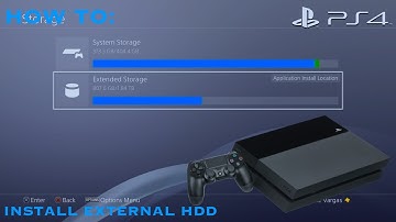 PS4 Firmware 4.50 | How To Install External HDD