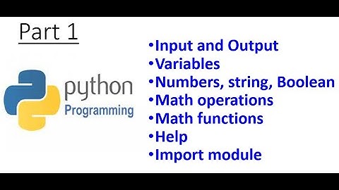 Module 2.1 Python basics (part 1)
