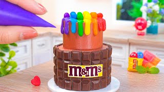 עוגת שוקולד M&M מיניאטורית