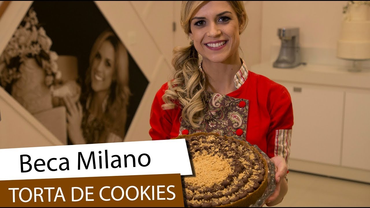 BECA MILANO ENSINA RECEITA DE TORTA DE COOKIES PARA FESTAS JUNINAS