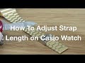 How to Adjust Length of Casio Watch Strap - YouTube