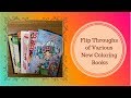 Flip Throughs of Various Coloring Books